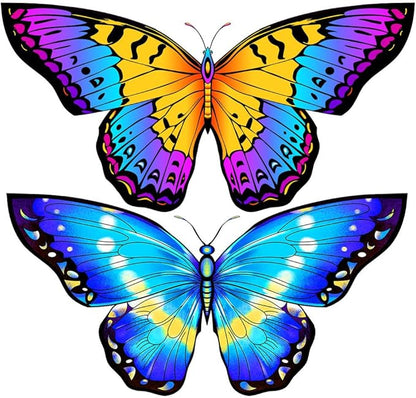 HONBO Butterfly Kites for Kids & Adults,55" x 28" Large Beginner Kite for Kids Ages 4-8,Easy to Fly for Beginners, Each Kite with 300ft Line Handle,Beach Kites for Outdoor Activities & Family Trip
