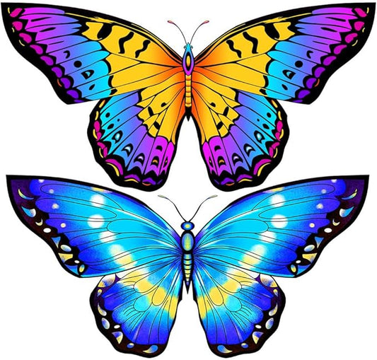 HONBO Butterfly Kites for Kids & Adults,55" x 28" Large Beginner Kite for Kids Ages 4-8,Easy to Fly