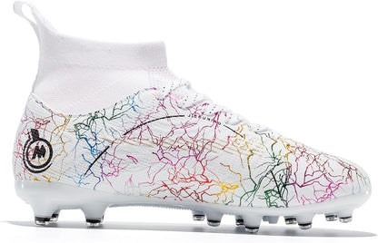 Boy Soccer Cleats Big Kids Soccer Shoes Professional Soccer Cleats Shoes,Unisex Soccer Sneakers for Little Kids Athletic