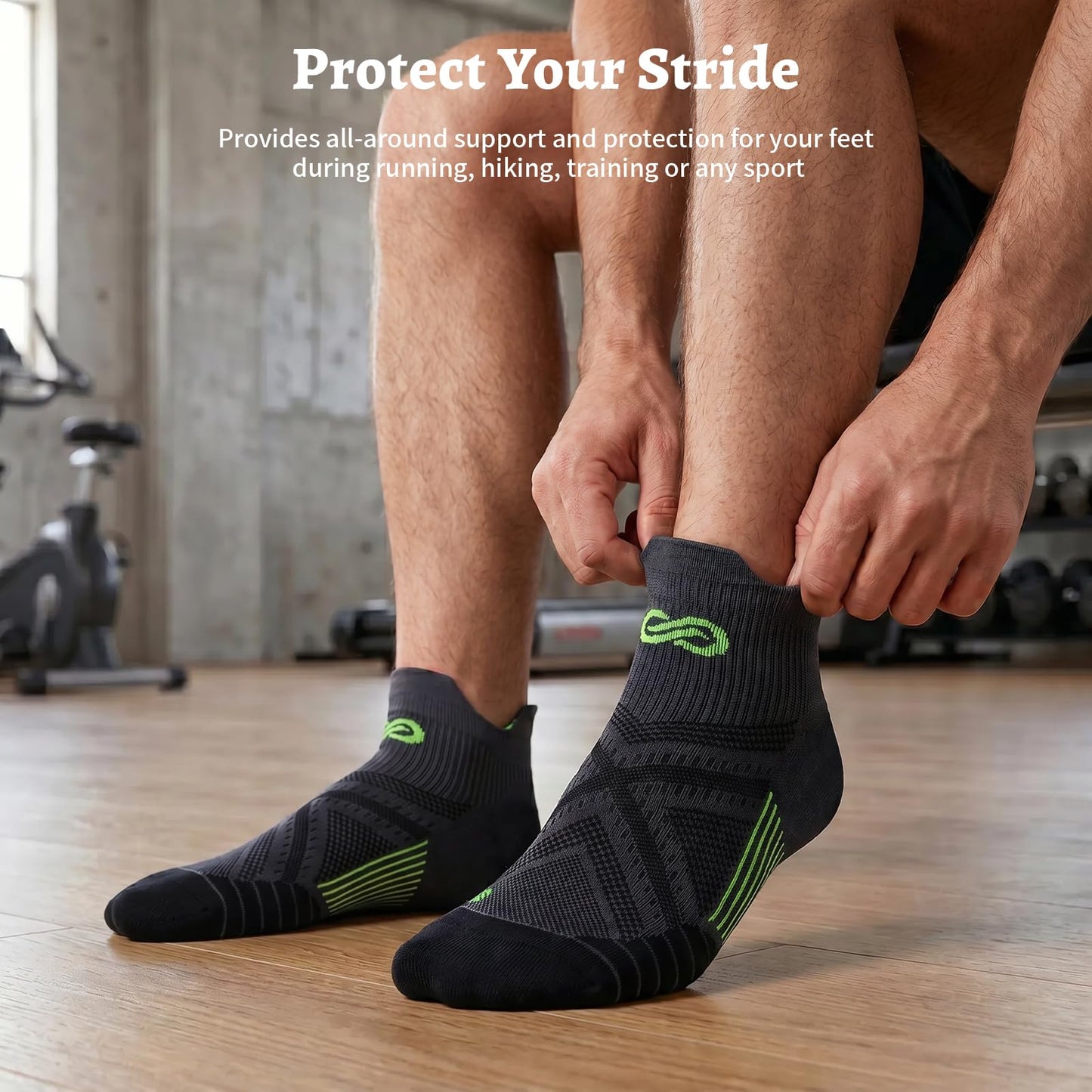 Compression Socks for Men Women Ankle Running Socks for Plantar Fasciitis