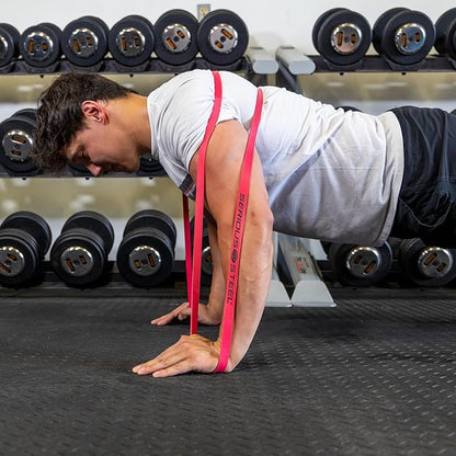 Serious Steel Fitness 37" Resistance Training Bands (Portable Exercise Band System Training Bands- Great for Individuals Looking for Tension Throughout The Exercise)