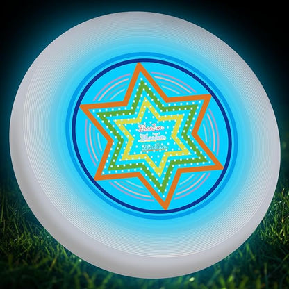 49LEDs Flying Disc with 16 Million Color RGB, 3 Modes+Rechargeable+Waterproof+175g, Cool Sports and Outdoors for Parks/Camping/Beach/Backyards,Easter & Birthday Gifts for Teens/Kids/Adults