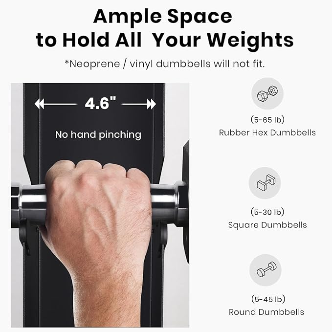 LIONSCOOL Premium Solid Steel Dumbbell Rack Stand Only, A-Frame Portable Weight Storage Organizer with Optional Tray and Wheels, Perfect for Home Gym Fitness Storage (200LBS/300LBS/700LBS Weight Capacity Available)