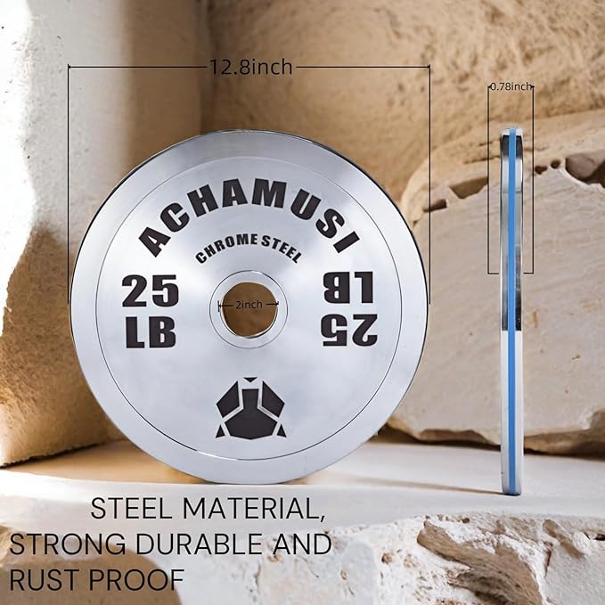 Olympic Weight Plates，Steel 2-Inch Weight Plate For Strength Training，Weightlifting - Single Or Pair