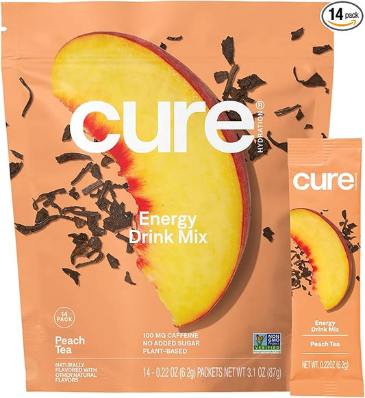 Cure Hydration Performance | Plant-Based Electrolyte Energy Drink Mix | No Added Sugar |