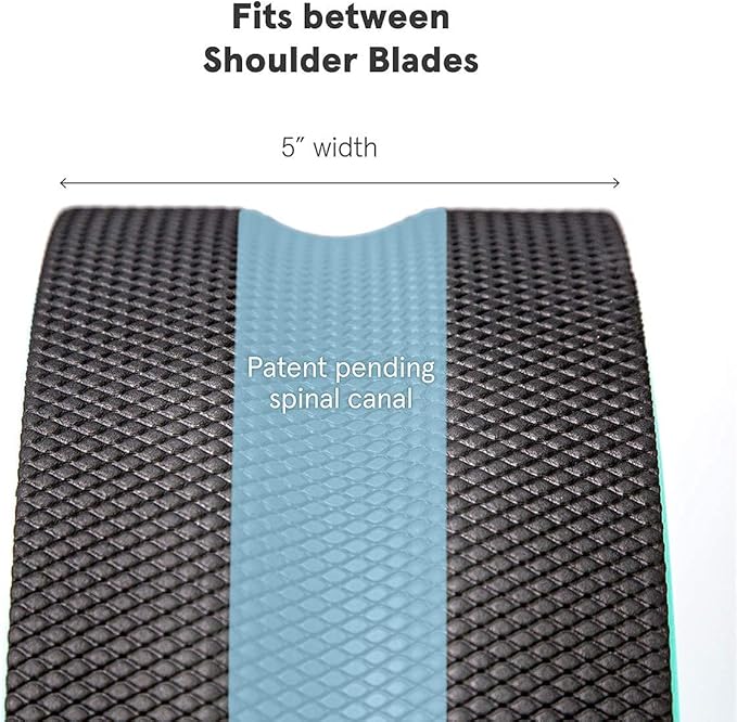 Chirp Wheel Foam Roller ??Targeted Back & Neck Relief, Lumbar Spine Stretcher, Spinal Decompression Back Stretcher, Massage Roller with Density Foam for Physical Therapy, Supports 500lbs, 12-Inch Mint