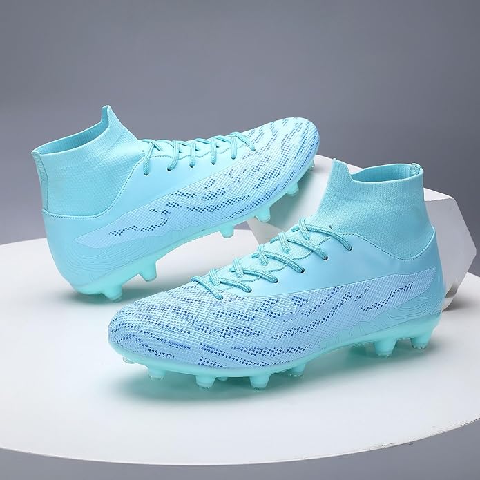 Soccer Cleats for Mens Womens Football Shoes Turf Soccer Shoes Indoor/Outdoor High-top Football Cleats AG/FG