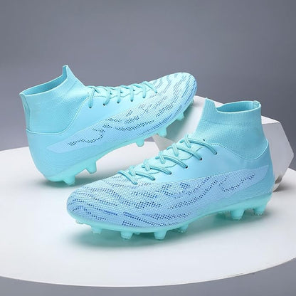 Soccer Cleats for Mens Womens Football Shoes Turf Soccer Shoes Indoor/Outdoor High-top Football Cleats AG/FG