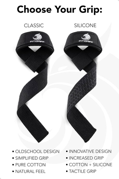 Fitgriff® Lifting Wrist Straps for Weightlifting, Gym, Deadlift, Workout (Made of Premium Cotton &