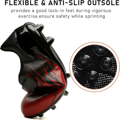 Kids Soccer Cleats Boys Girls Athletic Outdoor Youth Football Shoes Running & Training Lightweight Baseball Shoes(Little Kid/Big Kid)
