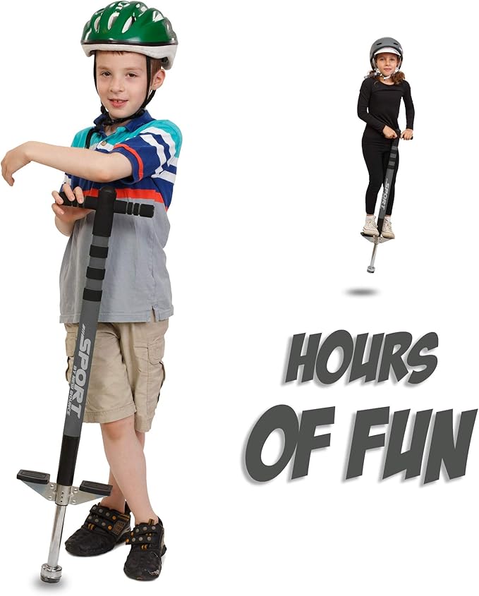 New Bounce Pogo Stick for Kids - Pogo Sticks, 40 to 80 Lbs - Sport Edition, Quality, Easy Grip, PogoStick for Hours of Wholesome Fun