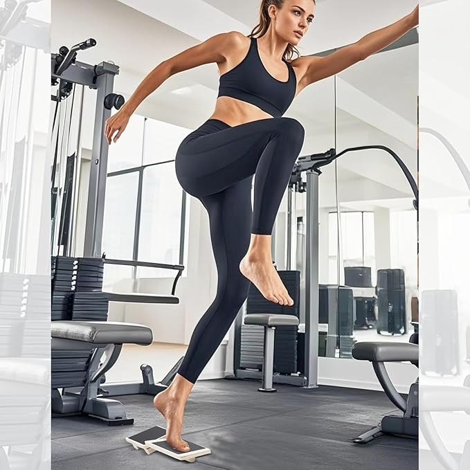 Ankle Balance Board Single Leg Wood Anti Slip Foot Strengthener Trainer for Sprained Ankle Plantar Fasciitis Posture Correcting