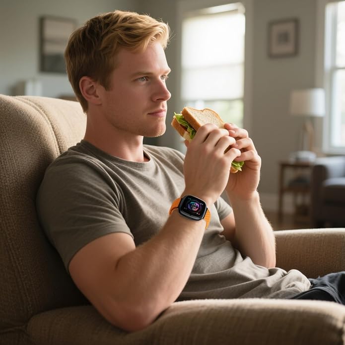 Braided Stretchy Band for Fitbit Versa 4/Versa 3/Sense 2/Sense Watch Band Women Men,Parachute-style Buckle Nylon Sport Wristband Soft Fabric Elastic Loop Strap Accessories for Versa 4/3