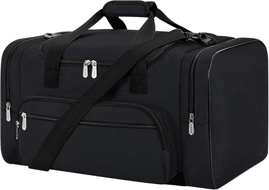 Sports Duffel Bag 22 Inch Travel Gym Duffle - Black