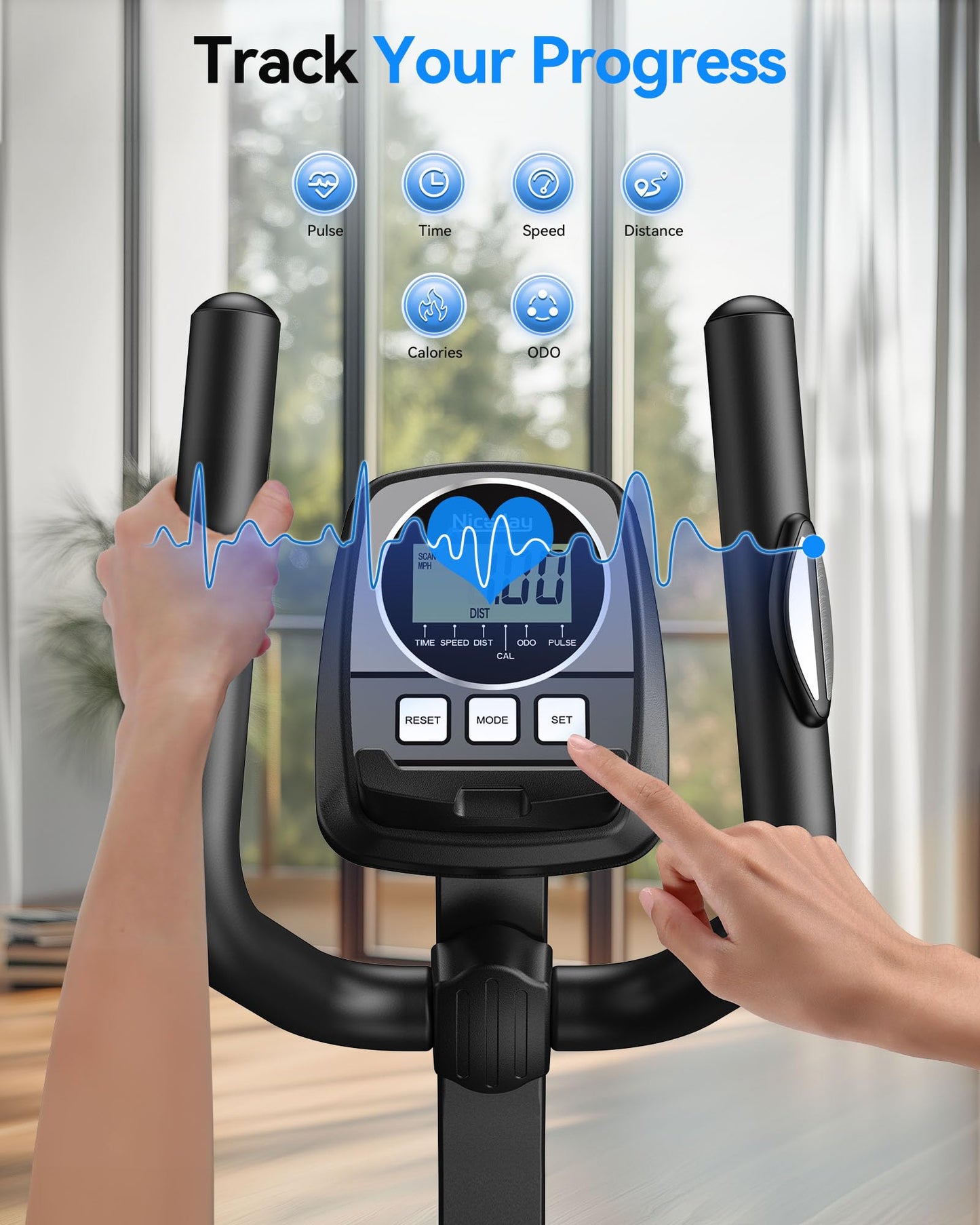 Niceday Elliptical Exercise Machine, Elliptical Machine for Home, Magnetic Elliptical Trainer with
