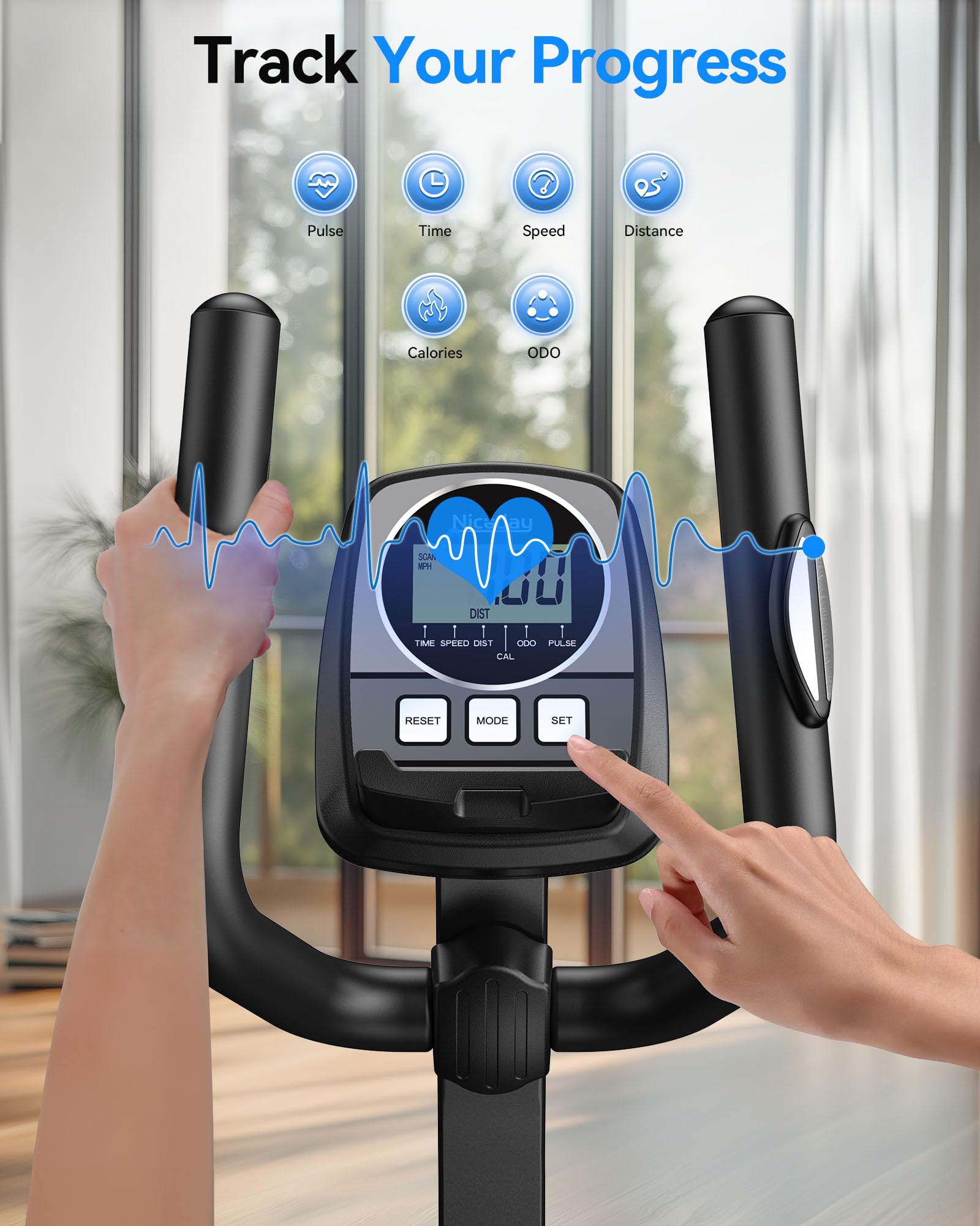 Niceday Elliptical Exercise Machine, Elliptical Machine for Home, Magnetic Elliptical Trainer with