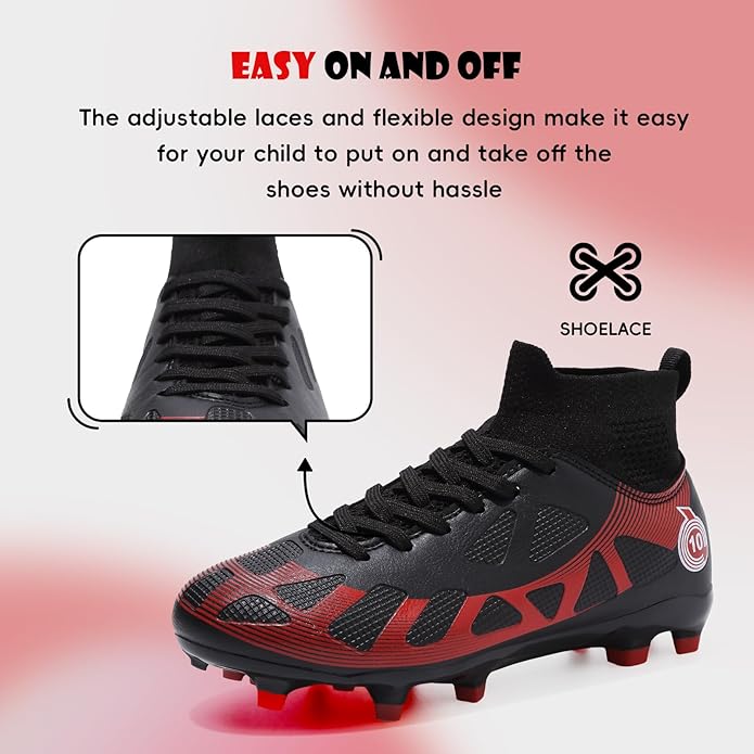 Soccer Cleats Kids Boys Girls Athletic Outdoor Football Shoes