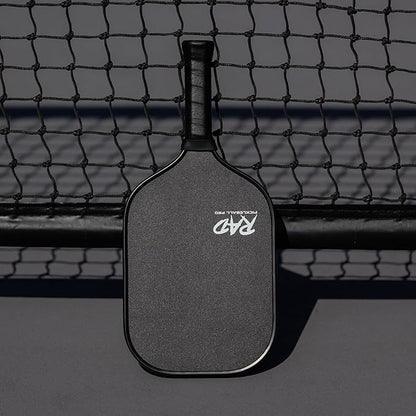 RAD Pro Pickleball Paddle Set – USAPA Approved – T700 Carbon Fiber Surface & 16mm Full-Cell Polypropylene Honeycomb Core for Power & Control – Includes Outdoor Pickleballs & Tote Bag