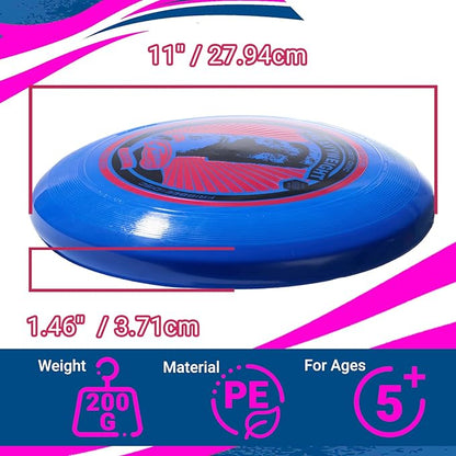 Wham-O Frisbee Heavyweight 200g, 11 Inch Flying Disc, Long Distance, Durable and Stable Sports Disc for Outdoor Activities and Family Fun
