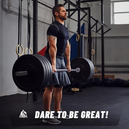 LIONSCOOL 7FT Olympic Barbell for Weightlifting, Power Lifting, 2 Inch Strength Training Bar for Squats, Deadlifts, Presses, Rows, Curls - 700lbs/1000lbs/1500lbs Capacity