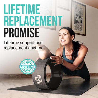 Extra Wide Jumbo Yoga Wheel - Wider, More Stable Back Roller