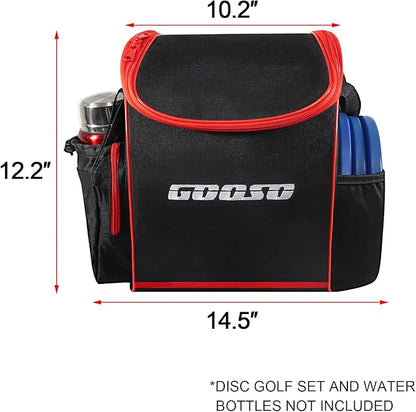 Disc Golf Set with Bag - 12 PCS Flying Disc Golf Discs for Beginner with Putter, Midrange, Driver | Portable Disc Golf Backpack Holds 28+ Discs Free Stand Bag Design for Convenient Use