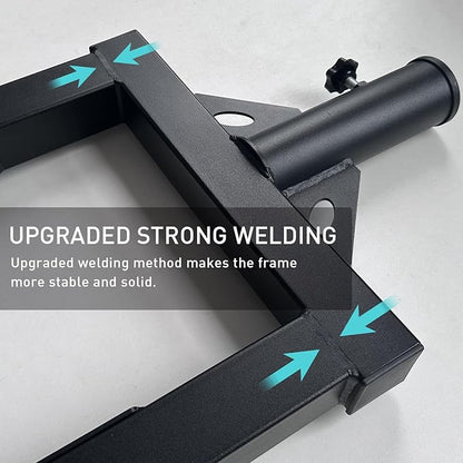Viking Press Landmine Handle for 2-Inch Barbell, Hack Squat T-Bar Row Attachment Strength Training Accessories, Shoulder Press Landmine Attachment Equipment