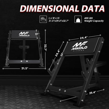 Mikolo Preacher Curl Bench, Seated Arm Isolated Barbell Dumbbell Bicep Station, Bicep Curl Machine