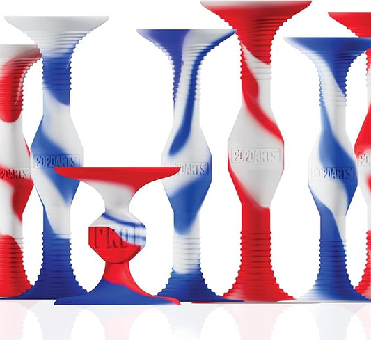 Popdarts USA Themed PRO Pack Game Set (Red White Blue Wigglenobber Target Marker) - Indoor, Outdoor Suction Cup Throwing Game - Competition with a POP