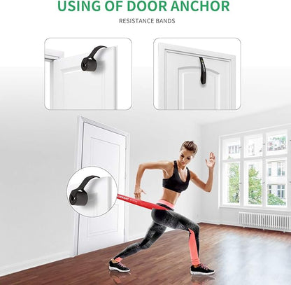 Resistance Bands, Pull Up Bands, Workout Bands for Exercise, Thick Heavy Resistance Band Set with Door Anchor, Elastic Bands for Body Stretching, Crossfit Training at Home/Gym Men & Women Women