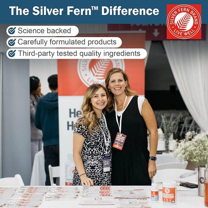 Silver Fern Stress Complex Supplement - with Caffeine - Sleep, Worry, Mood & More - with Saffron Supplements, L-Theanine Supplement, and Myo-inositol - Natural Stress Relief Supplements - 30 Servings