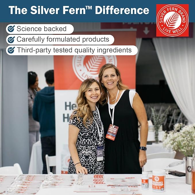 Silver Fern Stress Complex Supplement - with Caffeine - Sleep, Worry, Mood & More - with Saffron Supplements, L-Theanine Supplement, and Myo-inositol - Natural Stress Relief Supplement (Pack o 2)
