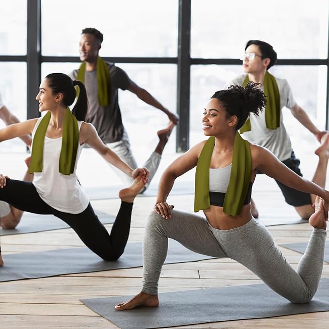 Honoson Cooling Towel Bulk - Neck & Face Cool Chilly Towels Microfiber Breathable Sport Sweat Rag for Gym, Yoga, Travel, Camping, Running, Outdoor