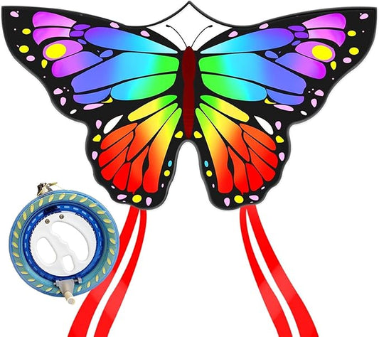 Butterfly Kites for Kids and Adults, Easy to Fly Large Single Line Kite for Boys and Girls - 55" x