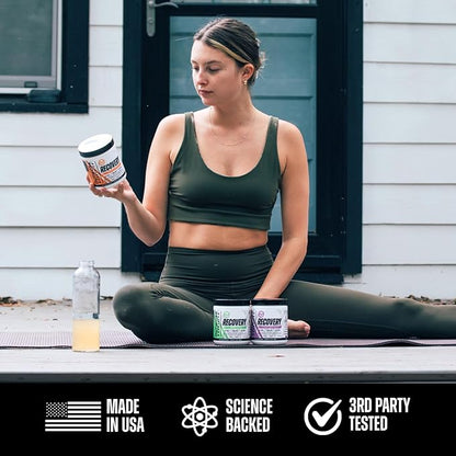 Outwork Nutrition Post Workout Recovery Powder - Creatine Monohydrate, KSM-66 Ashwagandha & Tart Cherry - Speeds Recovery, Eases Soreness - Creatine Powder for Men & Women, Unflavored, 240 Gr