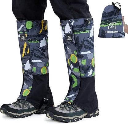 Leg Gaiters 100% Waterproof Adjustable Shoe Snow Boot Guard Gators for Hiking Shoe Cover Hunting Snowshoeing Climbing Walking for Women Men