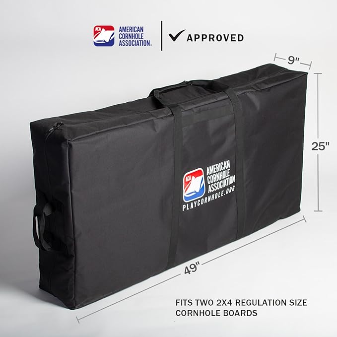 ACA Cornhole Board Carrying Case Bag Regulation Size 2x4 Black