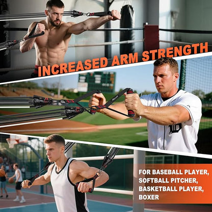 HPYGN Resistance Bands, Exercise Bands with Handles, Fitness Bands, Workout Bands with Door Anchor and Ankle Straps, for Heavy Resistance Training, Physical Therapy, Shape Body, Yoga, Home Workout Set