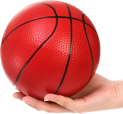 8 Pack Mini Basketballs, 7" Small Pool Basketball with Pump, Inflatable PVC Basketball Hoop Indoor, Replacement Basketballs for Pool, Sports Party, Water Games, Outdoor Play