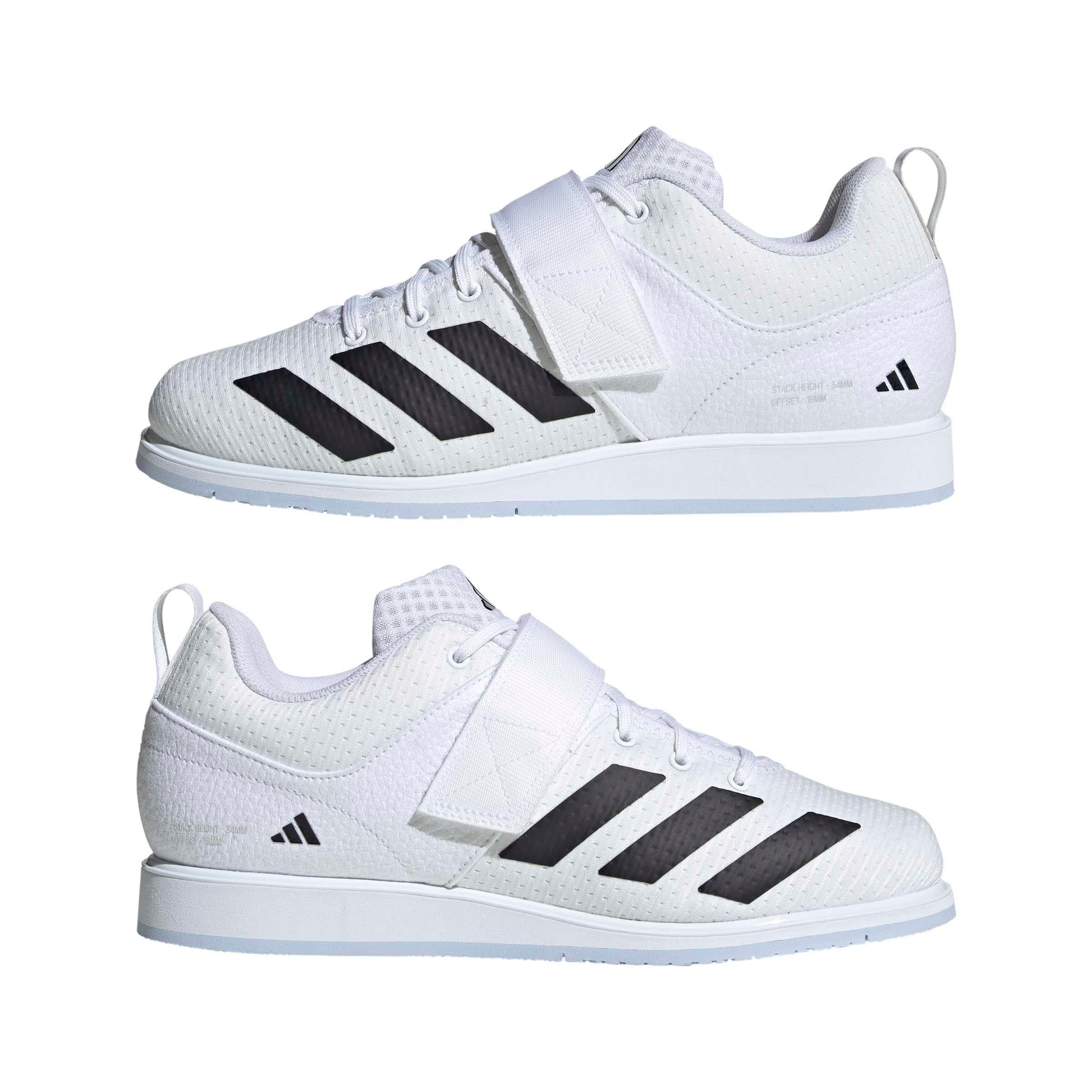 adidas Unisex-Adult Powerlift 5 Weightlifting, White/Black, 7