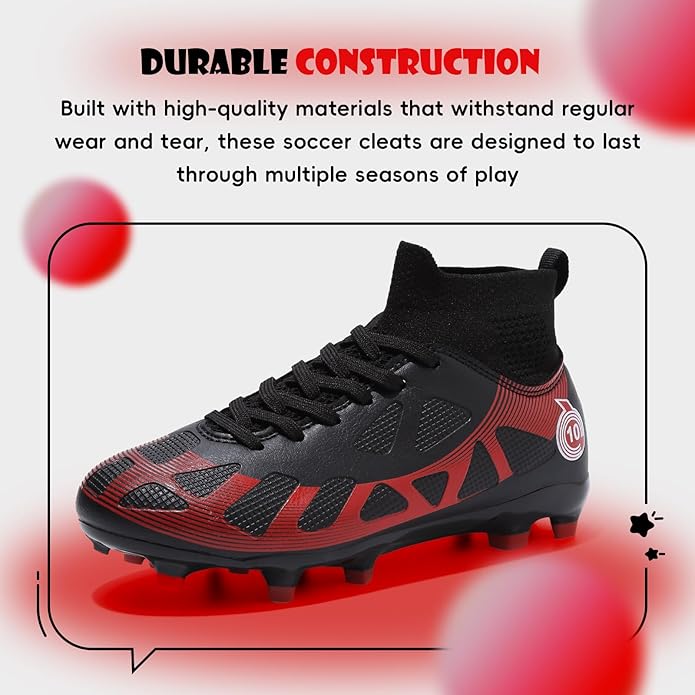 Soccer Cleats Kids Boys Girls Athletic Outdoor Football Shoes