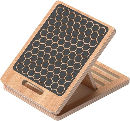 Portable Slant Board, Calf Stretch Board, Slant Boards for Exercise, Wooden Slant Board, Velor Board, Adjustable Incline Board for Knees Ankle Heel Feet Leg