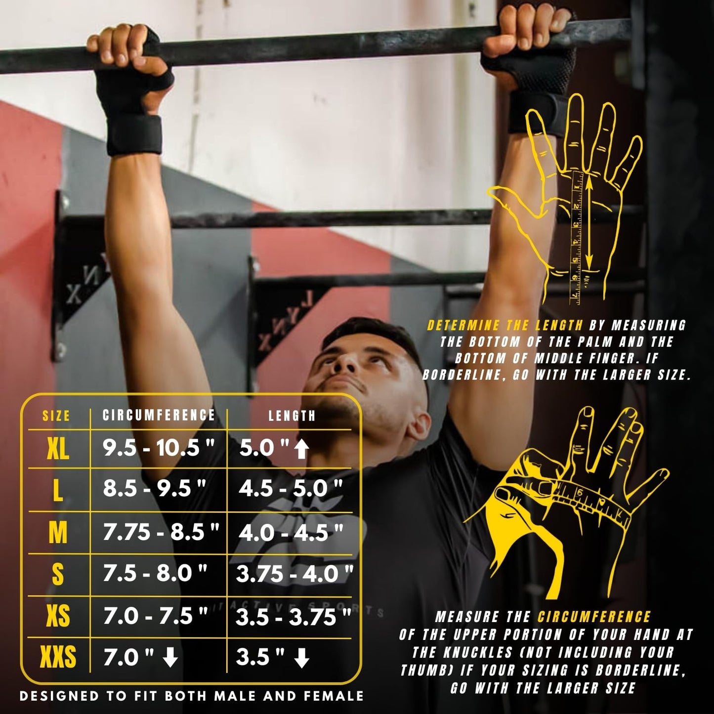 Fit Active Sports Ventilated Weight Lifting Gloves with Built-in Wrist Wraps, Workout Fingerless