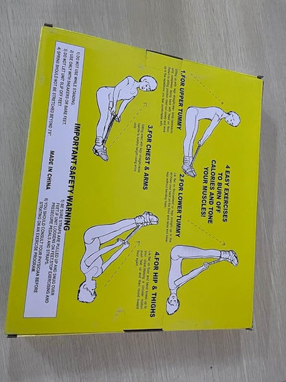 Elastic Sit Up Equipment, Pull Rope Dual Spring Tension Foot Pedal Sit Up Equipment for Abdominal, Leg Exerciser Tummy Trimmer Sport Fitness Slimming Training Bodybuilding at Home Gym