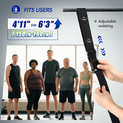 ALongSong Pull Up Assistance Bands with Foot Support Pedal - Upgraded Heavy Duty Resistance Bands