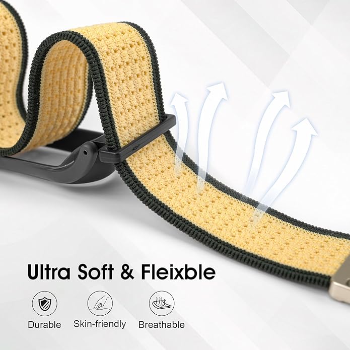 Adjustable Smartwatch Soft Woven Nyon Wristband + Protective Case Base fits for PLAUD AI NotePin Recorder,Upgraded 18mm Pin Notepin Strap for Easy Band Replacement