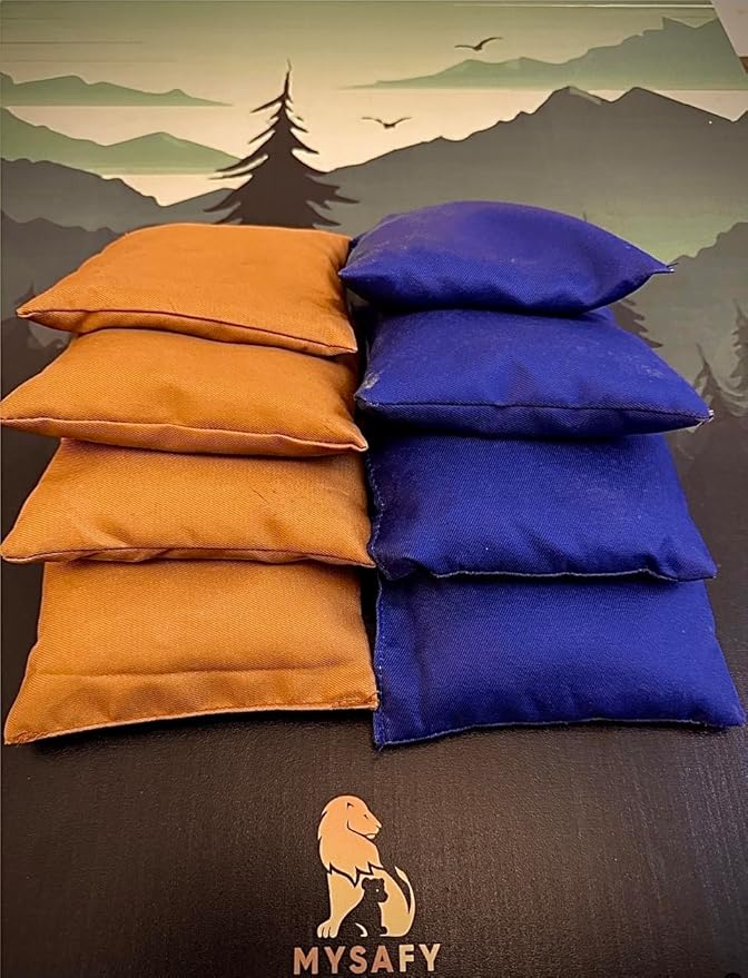 Solid Wood Cornhole Board Set 2 Boards with Bean Bags by Mysafy