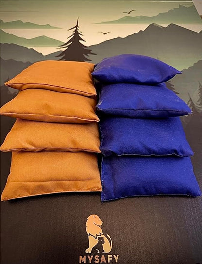 Solid Wood Cornhole Board Set 2 Boards with Bean Bags by Mysafy