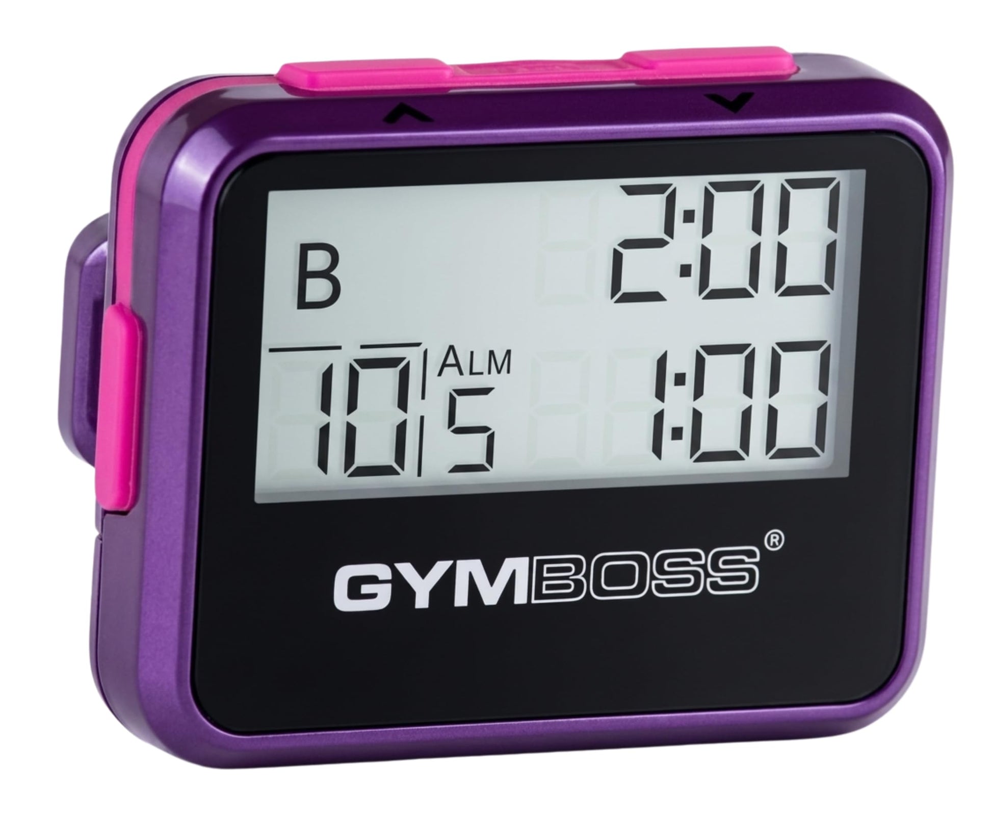 Gymboss Interval Timer and Stopwatch - Violet/Pink Metallic Gloss