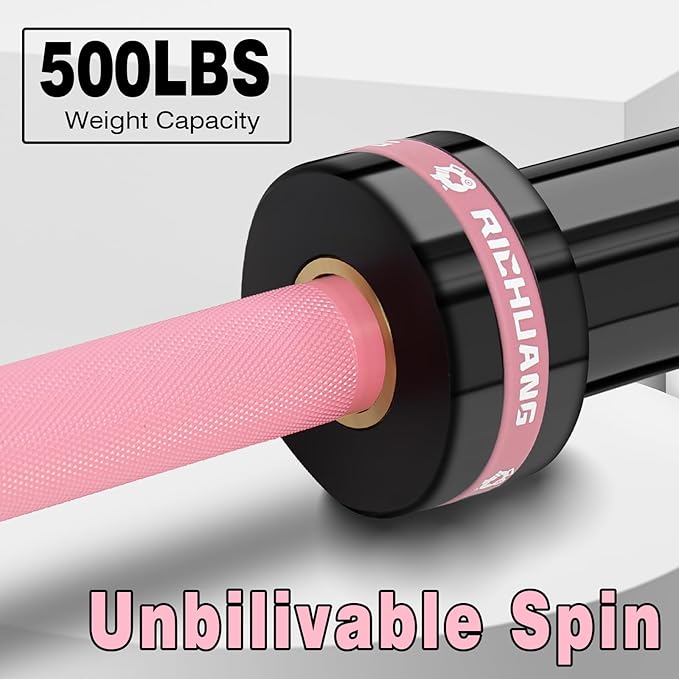 7ft Olympic Barbell, Weightlifting Barbell 28mm 45lb - 500/700/1000lbs Capacity with Smooth Spinning Sleeves, Olympic Bar Fits 2" Olympic Plates, for Snatch Clean Jerk - Home Gym Training